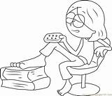 Chair Coloring Pages Lizzie Mcguire Getcolorings Sitting Printable sketch template