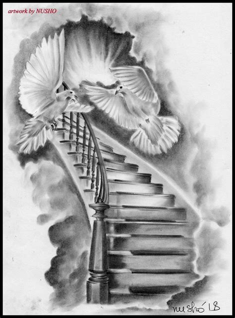 Stairs To Sheep Heaven Tattoos Stairs To Heaven