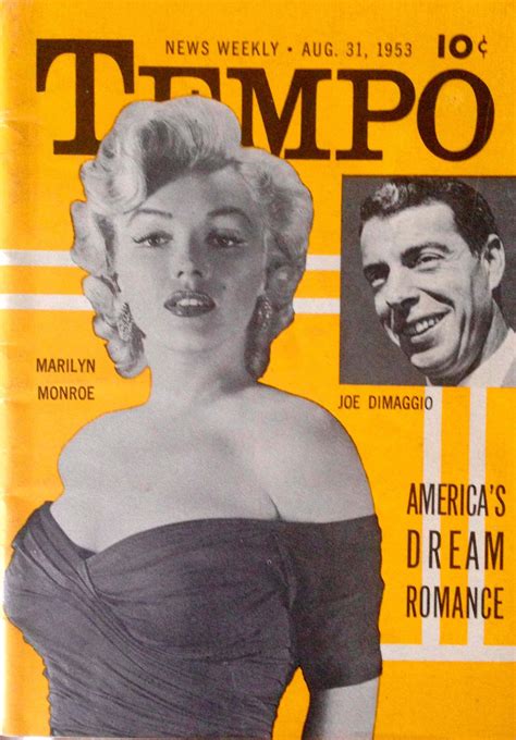 Marilyn Monroe Original “tempo” Magazine August 31 1953