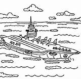 Carrier Aircraft Coloring Pages Sea Coloringsky Ship Color Pure Car Navy sketch template