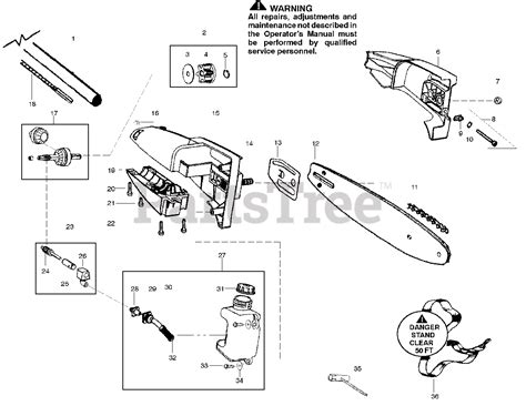 poulan pro p poulan pro chainsaw product complete parts lookup  diagrams partstree