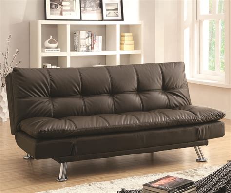 sofa beds sofa bed  futon style  chrome legs quality furniture