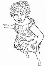 Croods Coloring Pages Family Getcolorings Printable Getdrawings sketch template