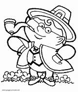 Coloring Pages Leprechaun Holidays Printable St sketch template