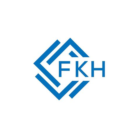 fkh letter logo design  white background fkh creative circle letter