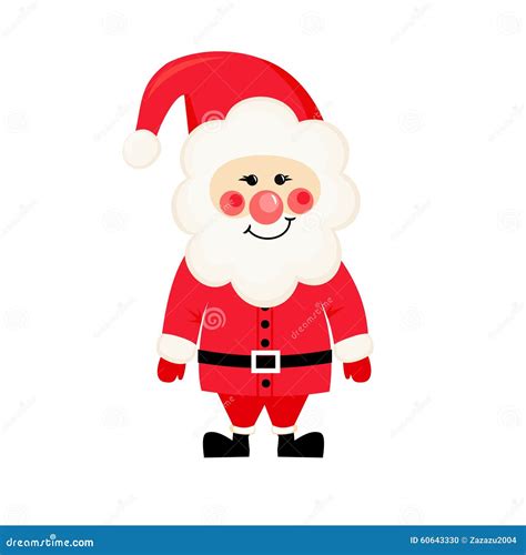cute santa claus  white background stock vector image