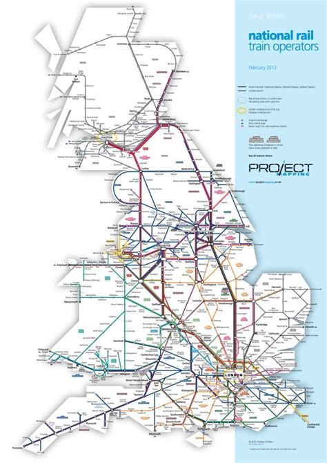 map  national rail train operators  project mapping   plan