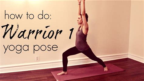 warrior  yoga pose virabhadrasana  youtube