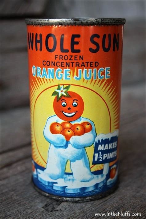 awesome vintage  sun florida orange juice tin orange juice brands vintage packaging