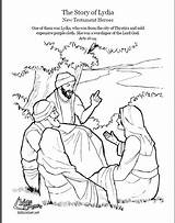 Coloring Lydia Paul Bible Pages Barnabas Sunday School Old Testament Story Activities Missionary Kids Sheets Jesus Preschool Crafts Craft Barnabus sketch template