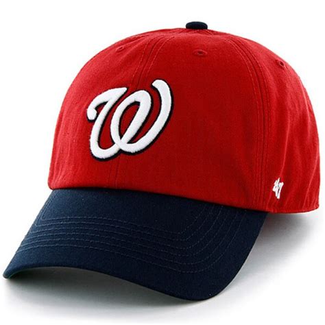 washington nationals 47 freshman franchise fitted hat red navy