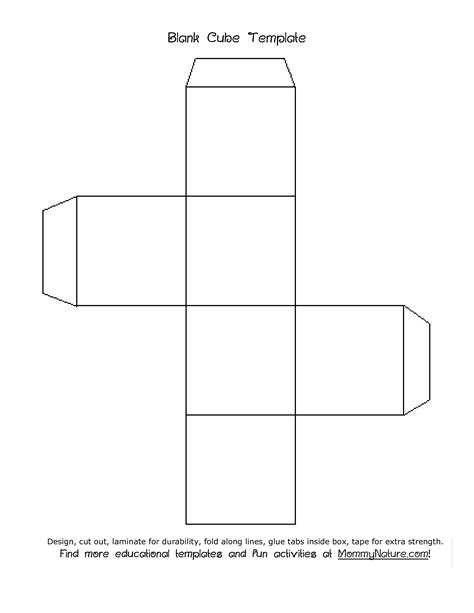 blank cube template allbusinesstemplatescom
