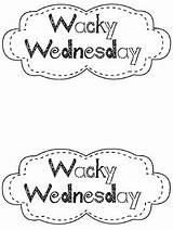 Wacky Wednesday Printables sketch template