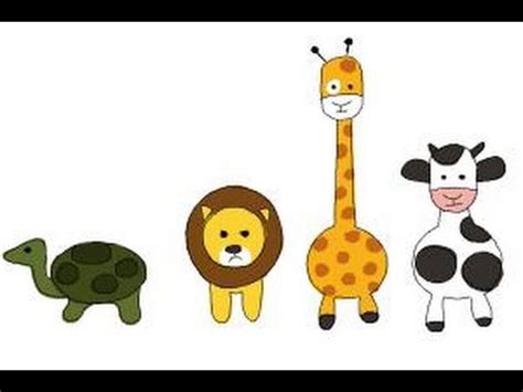 draw simple animals youtube