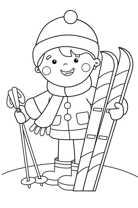 winter coloring pages  kids coloring pages winter cool