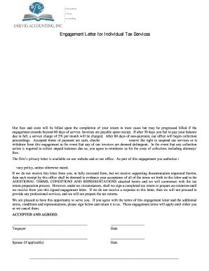 printable    engagement letter forms  templates