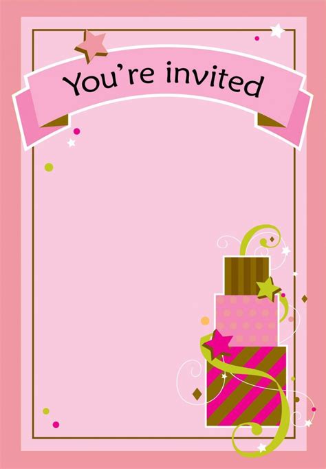 free printable party invitation template greeting island ~ addictionary