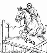 Horse Coloring Pages Riding Getdrawings sketch template