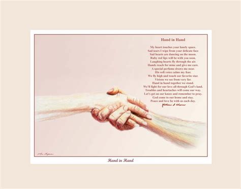 katherine chapmans inspirational poem hand  hand