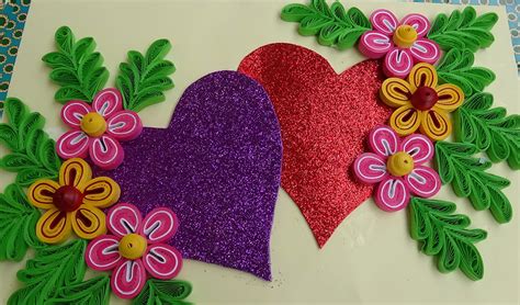 paper quilling    beautiful quilling heartlove design