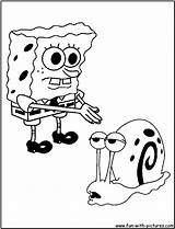 Spongebob Gary Squarepants Sponge Coloringhome sketch template