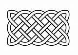 Celtic Coloring Knot Rectangular Basic Pages Celtique Rectangulaire Noeud Printable Coloriage Pattern Through Drawing sketch template