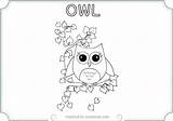 Owl Coloring Pages Print Getcolorings Baby sketch template