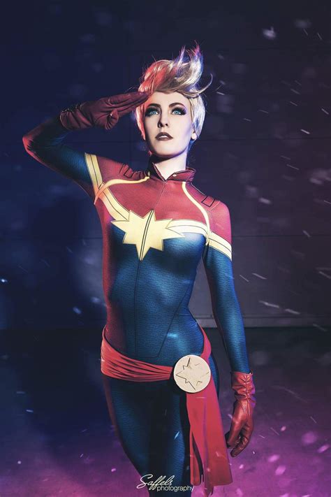 Sexy Captain Marvel Cosplay By Maid Of Might Digital