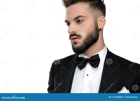 businessman standing    pensive stock image image