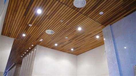 wooden slat ceiling system shelly lighting