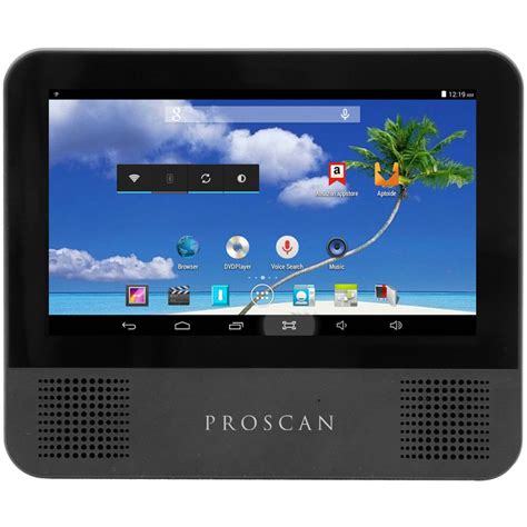 proscan  wifi  touchscreen tablet pc featuring android  kitkat operating system
