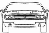 Coloring Dodge Pages Car Charger Police Challenger sketch template