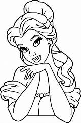 Belle Coloring Princess Pages Disney Beautiful Printable Print Colouring Princesses Wecoloringpage Cool sketch template