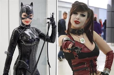 comic cons sexiest geeks dress up in racy leather latex