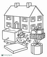 Coloring Pages House Toys Doll Color Christmas Sheets Kids Sheet Print Printable Gifts Toy Dollhouse Presents Raisingourkids Colouring Fun Drawing sketch template