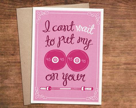 Sexy Barbell Crossfit Valentine Card Fitness Weightlifting