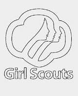 Scouts Brownie sketch template