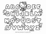 Kitty Hello Coloring Abc Pages Printables Alphabet Color Letter Tulamama Hellokitty sketch template