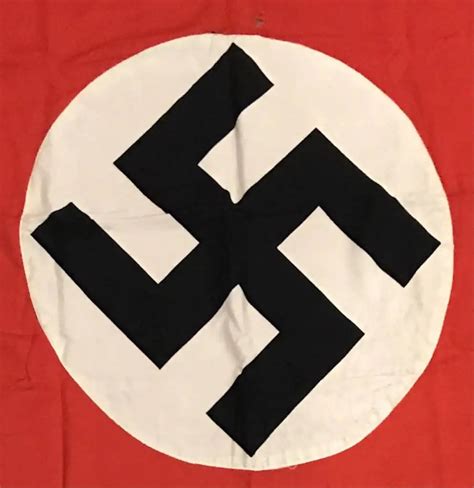Original Large Wwii Era German Nsdap Nazi Party Flag Brought Home By