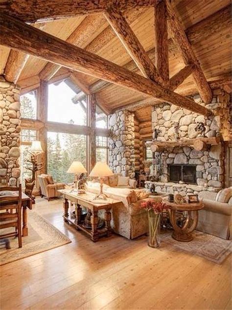 amazing lodge living room decorating ideas log homes home fireplace log cabin homes