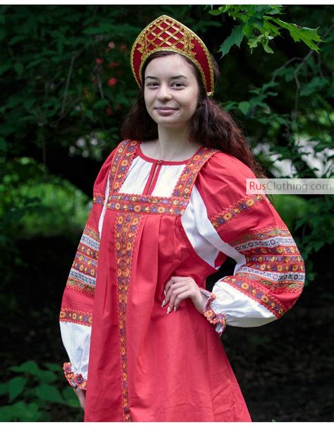 Sarafan Russian Dress National Costume Russia Russian Clothing