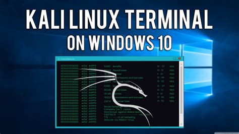 How To Get Kali Linux Terminal On Windows 10 Youtube