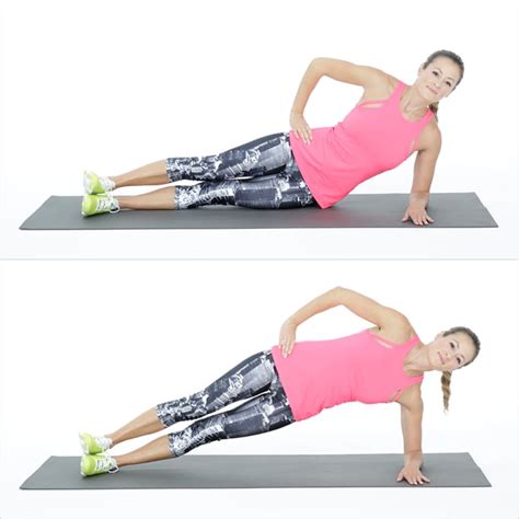 side elbow plank with leg lift beginner bodyweight challenge