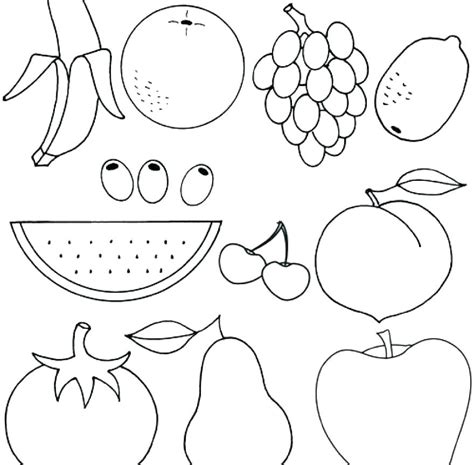 printable coloring pages fruits  vegetables coloring pages