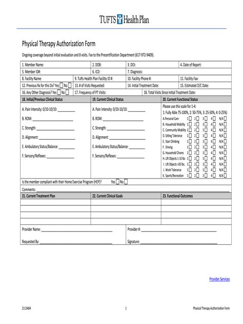 Physical Therapy Evaluation Template Pdf Fill Online