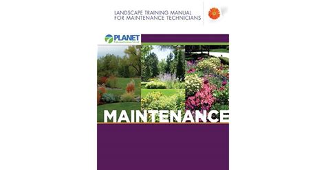 landscape training manual  maintenance technicians  planet