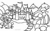 Coloring Pages Candyland Candy Castle Printable sketch template