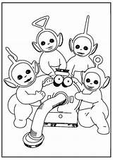 Teletubbies Coloring Lindos Magiccolorbook sketch template