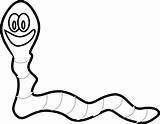 Worm Clipart Clip Cartoon Earthworms Earthworm Cliparts Tapeworm Drawing Inchworm Earth Vector Online Large Library Smile Animal Getdrawings Clker Clipground sketch template