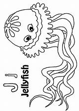 Jellyfish Qualle Malvorlagen sketch template